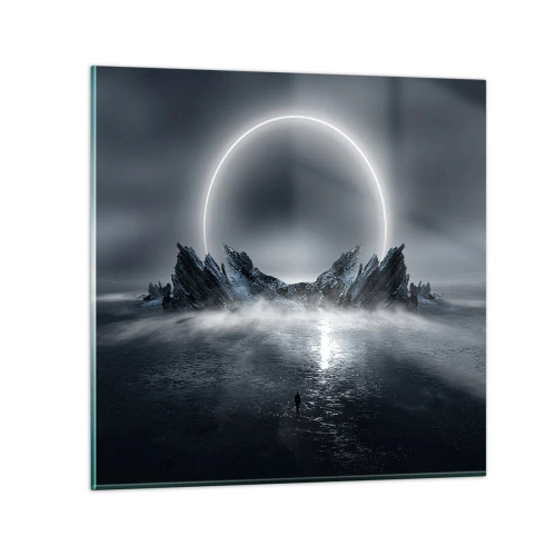 Quadro em vidro - O fim da história - 30x30 cm