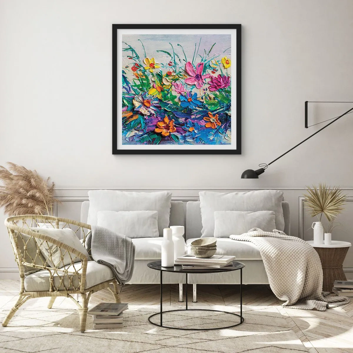 Pôster com moldura preta - Não é de todo natureza morta - 60x60 cm