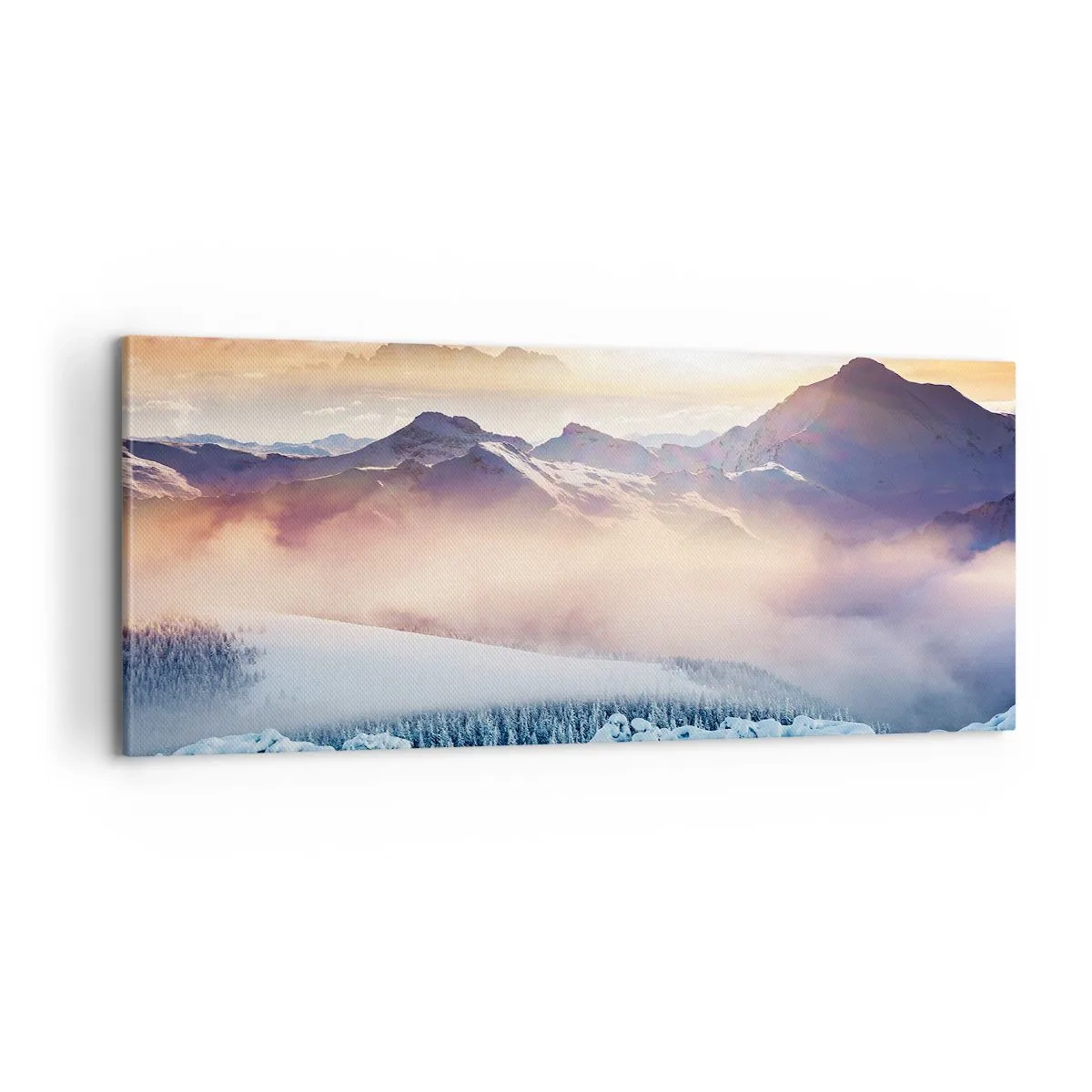 Quadro em tela - O poder e a pureza da natureza - 100x40 cm