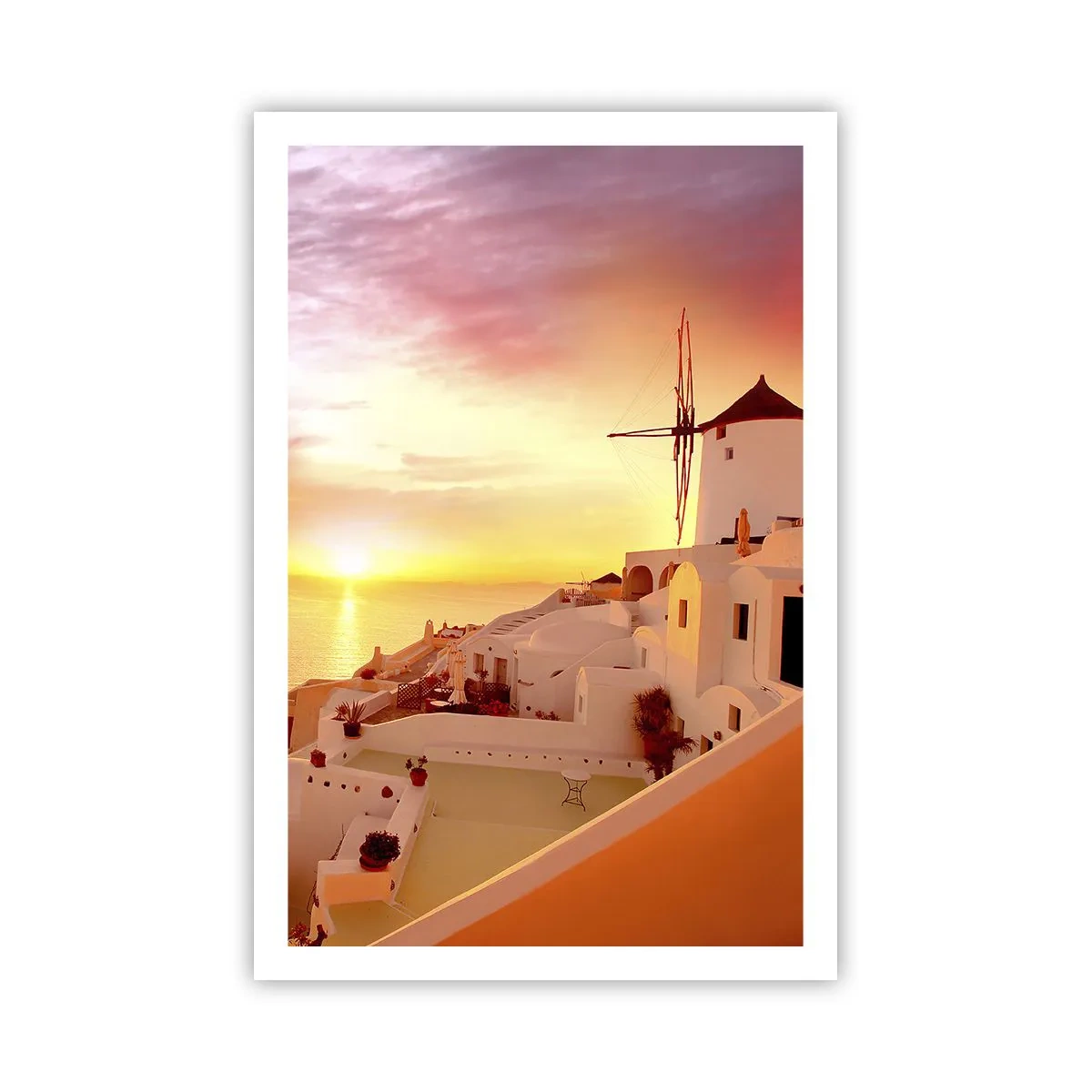 Pôster - Derreter em branco e ouro - 61x91 cm