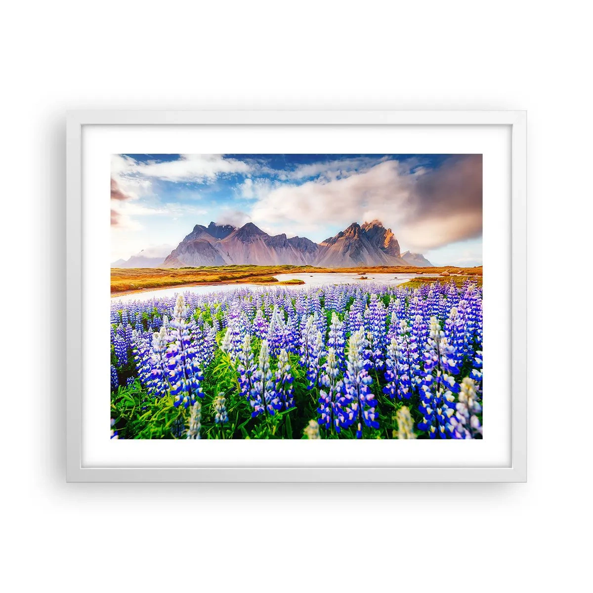 Pôster em moldura branca - Força e severidade ao lado da suavidade - 50x40 cm