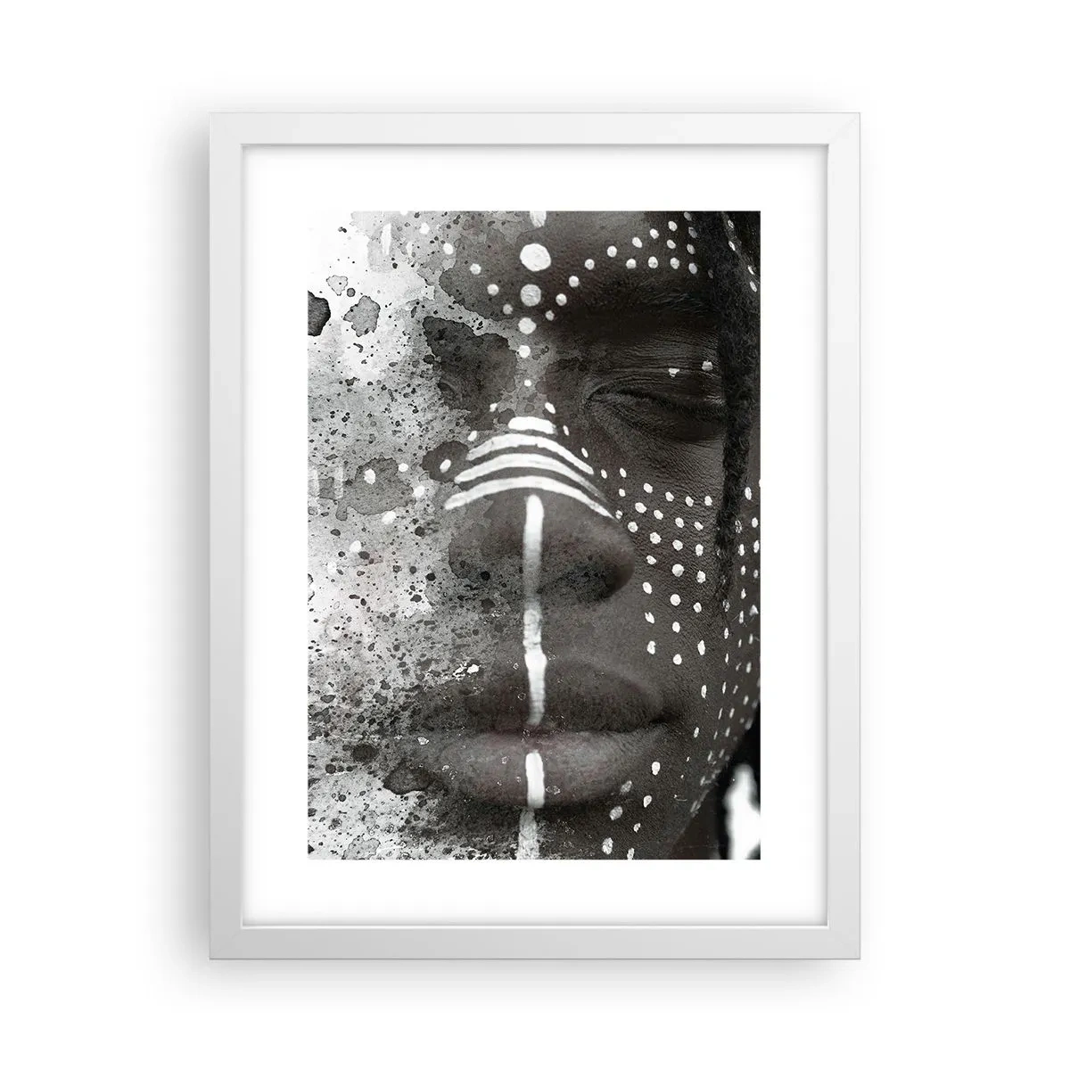 Pôster em moldura branca - Descubra o espírito primordial - 30x40 cm