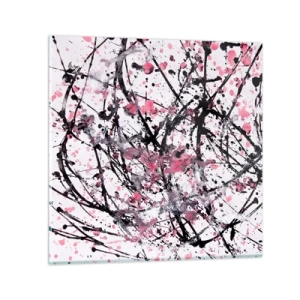 Quadro em vidro - A natureza fugaz da vida - 40x40 cm