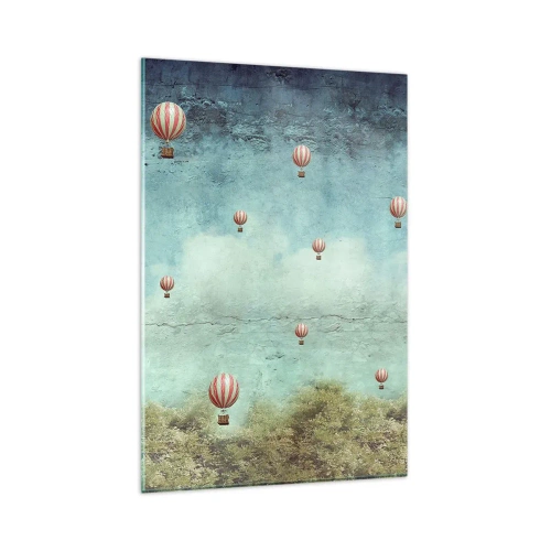 Quadro em vidro - Livres da azáfama da vida - 80x120 cm