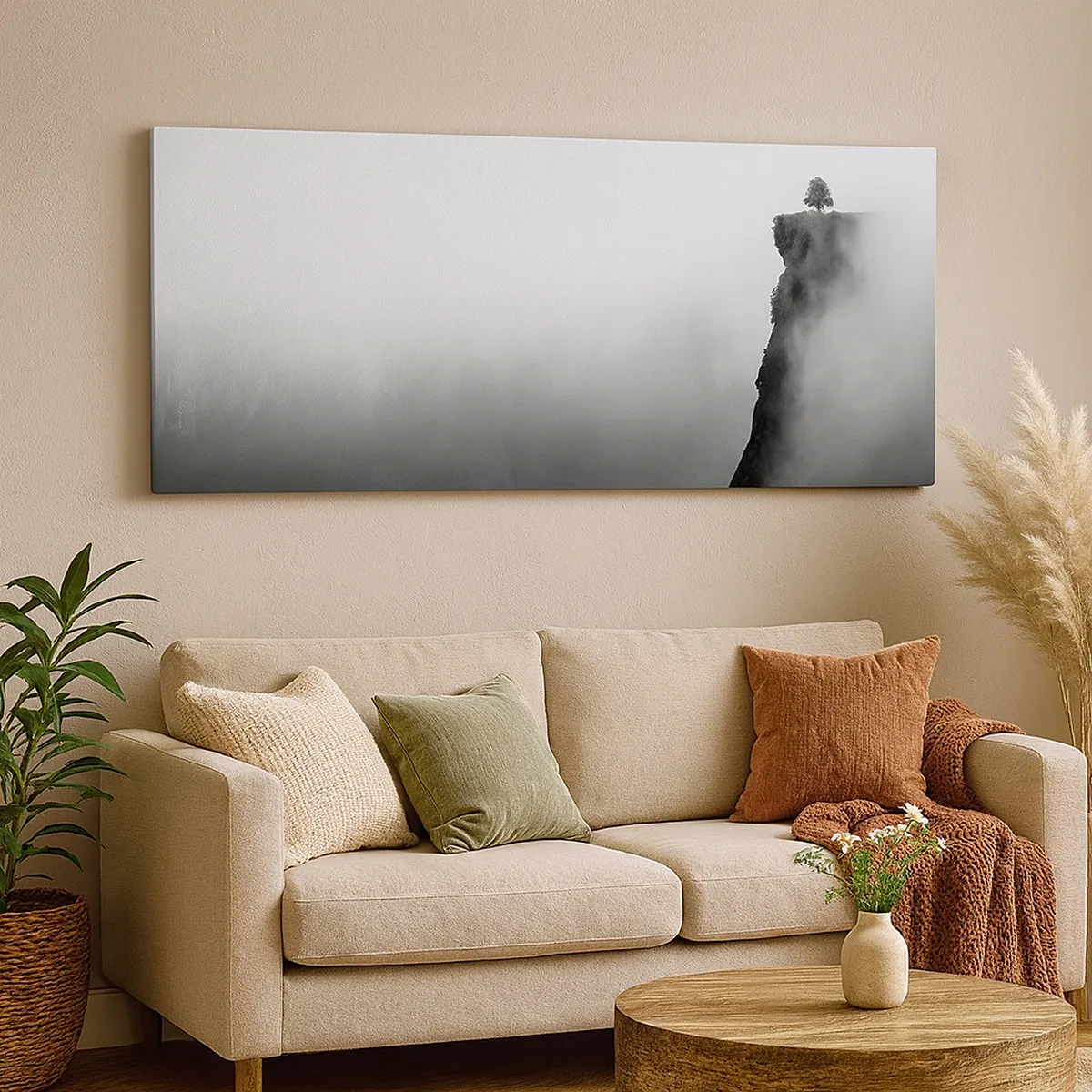 Quadro em tela - No limite do mundo - 30x30 cm