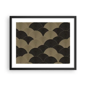 Pôster com moldura preta - Unidade na multiplicidade - 50x40 cm