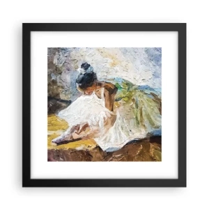 Pôster com moldura preta - Do quadro de Degas - 30x30 cm