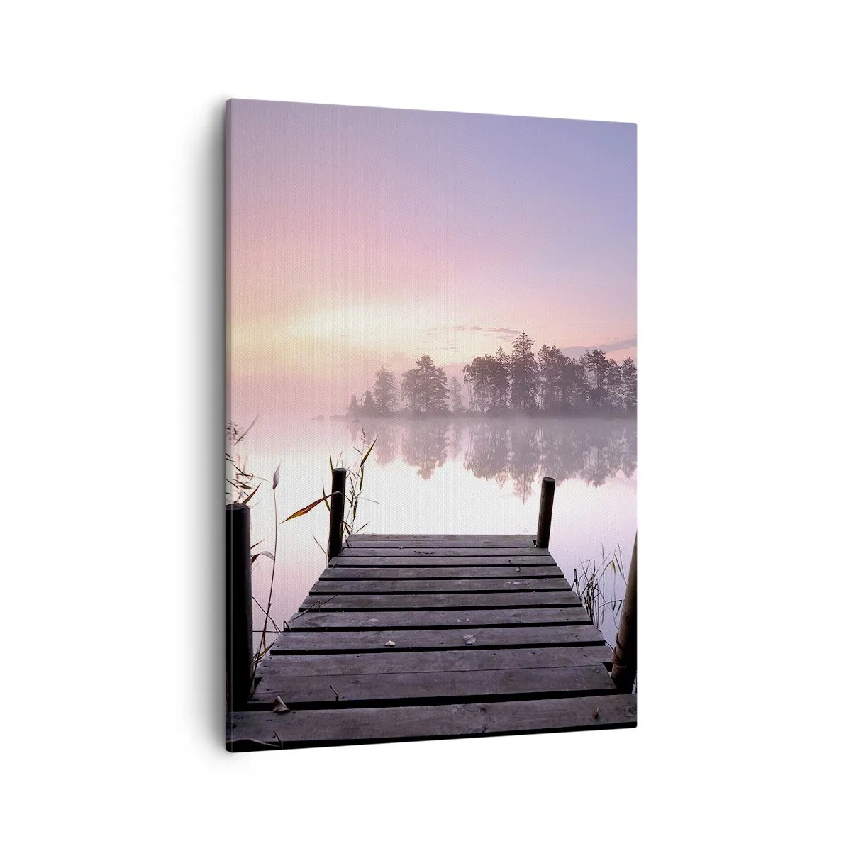Quadro em tela - Da névoa lilás... - 50x70 cm