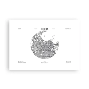 Pôster - Anatomia de Doha - 70x50 cm