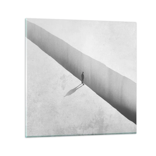 Quadro em vidro - Um objetivo claro - 40x40 cm