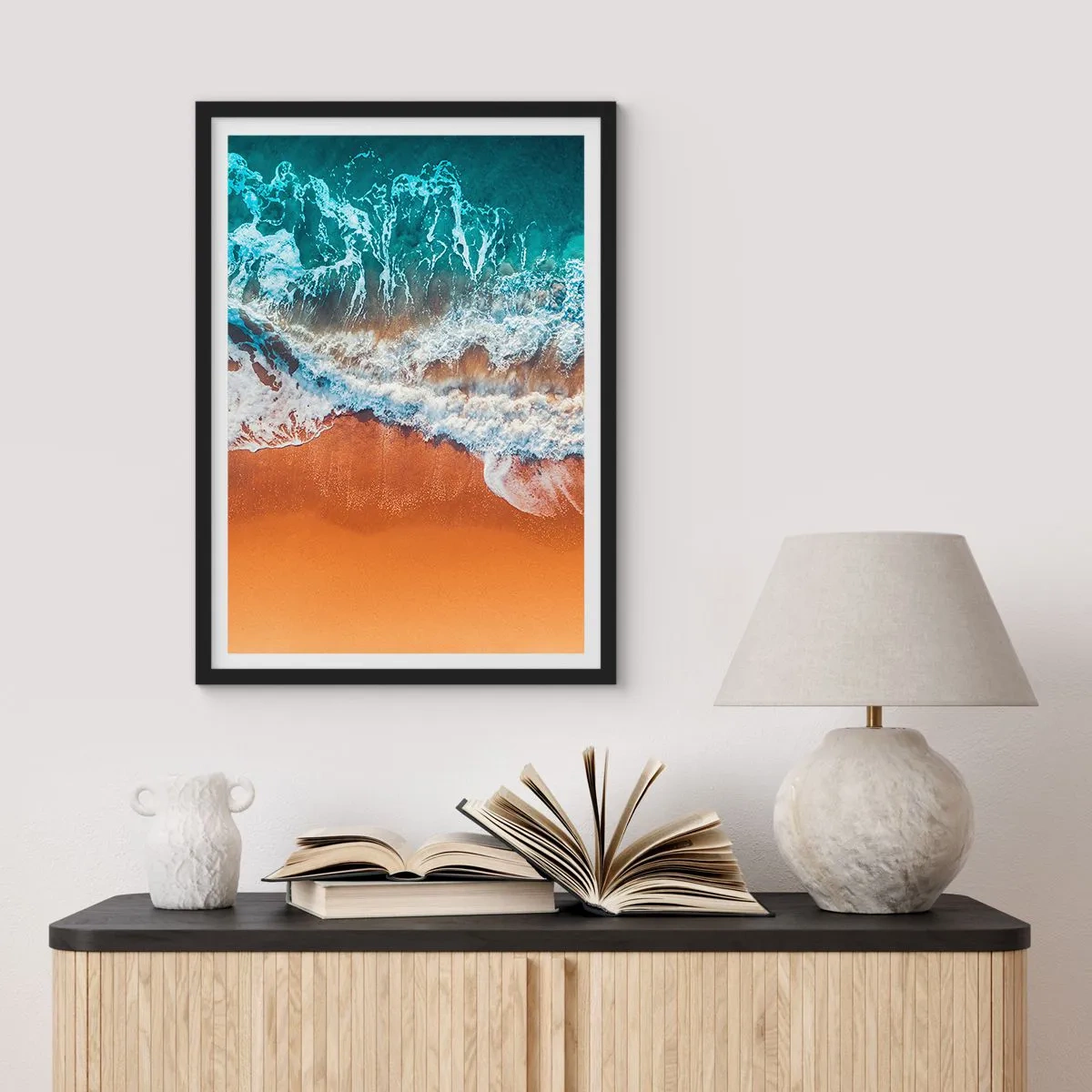 Pôster com moldura preta - Sempre em par - 61x91 cm