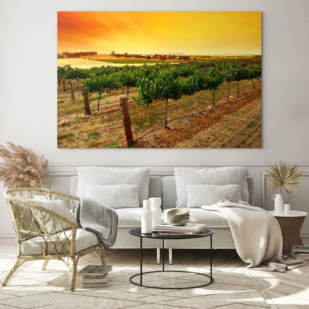 Quadro em vidro - Sede de sol - 120x80 cm