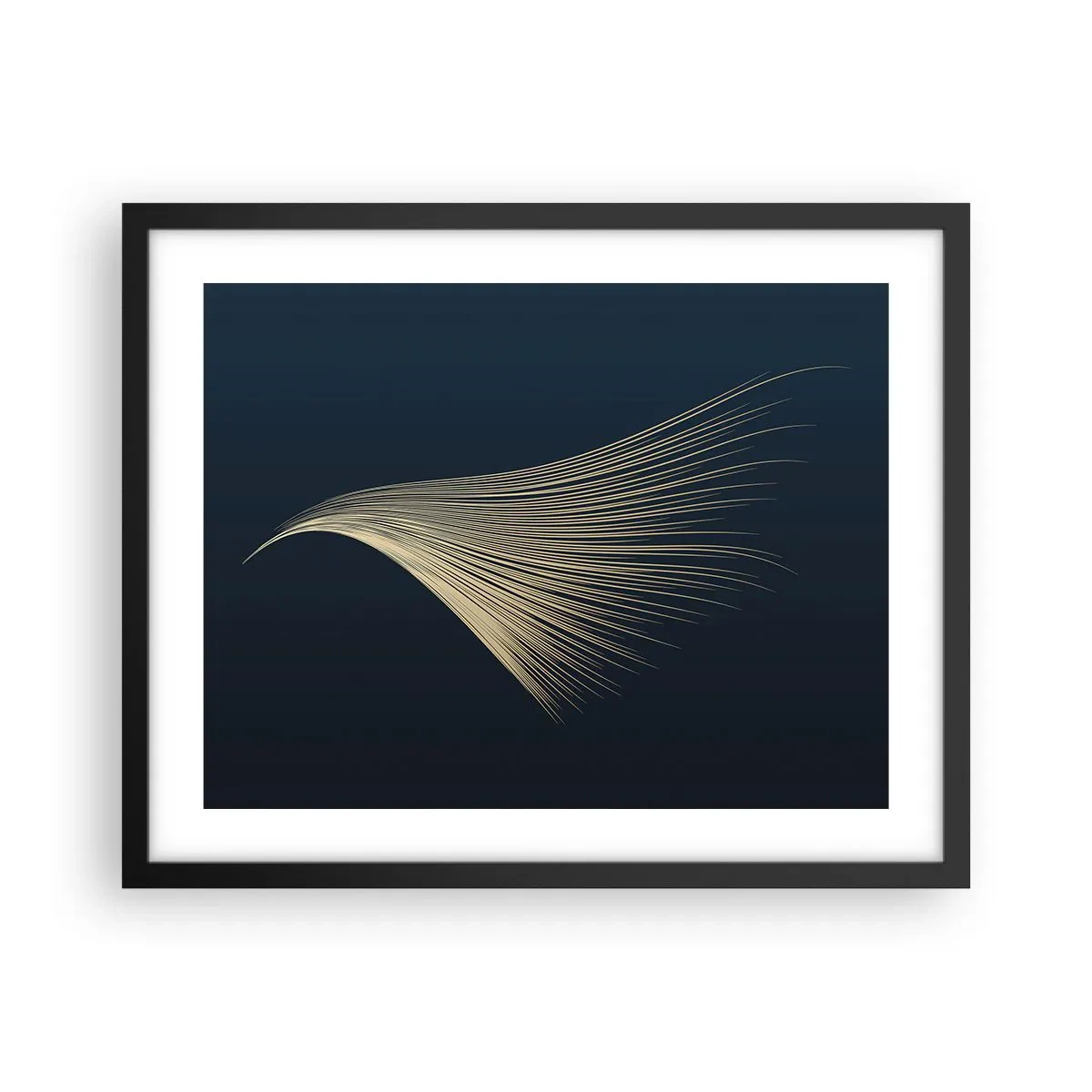 Pôster com moldura preta - Como o cabelo de um anjo - 50x40 cm