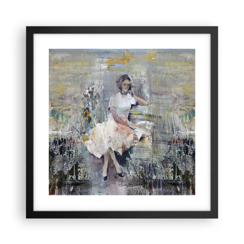 Pôster com moldura preta - Clássica e moderna - 40x40 cm