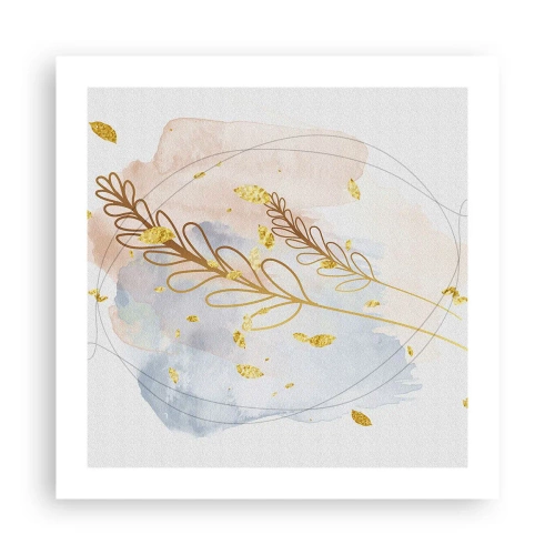 Pôster - Explosão dourada - 50x50 cm
