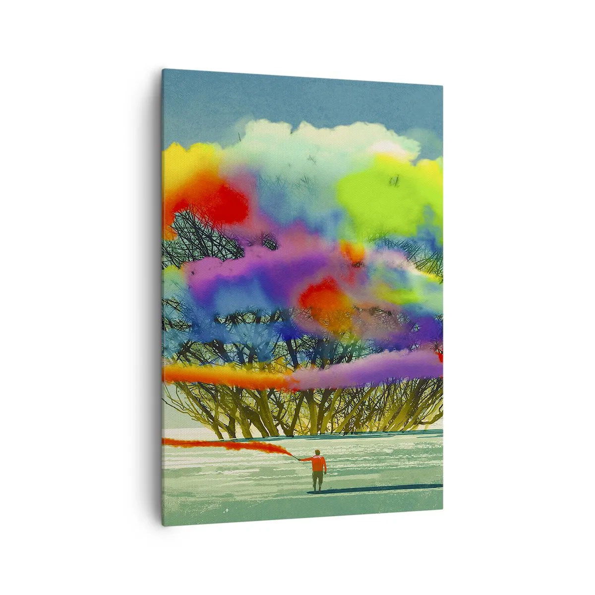 Quadro em tela - Dar vida a este mundo - 70x100 cm