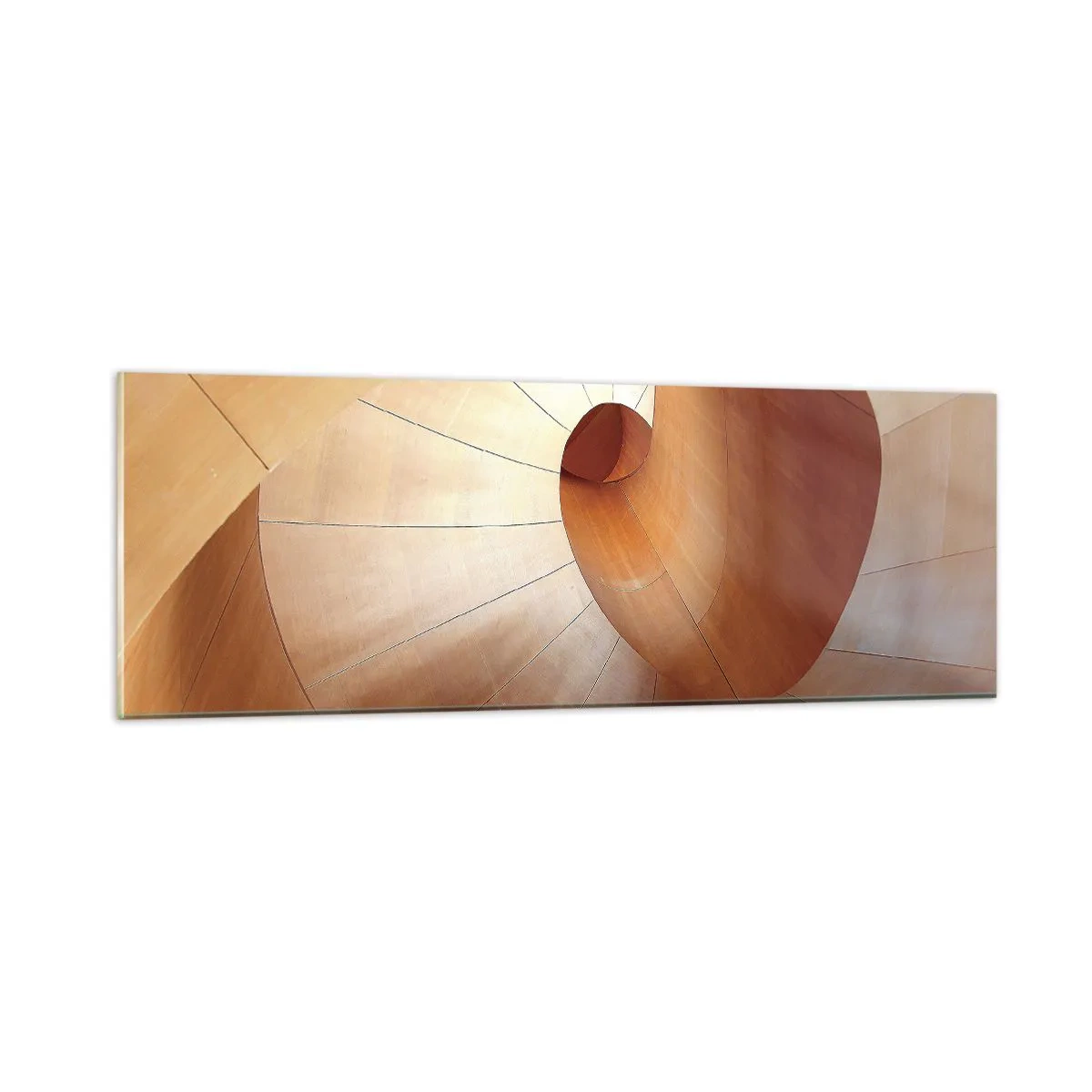 Quadro em vidro - Serpentina arquitetônica - 90x30 cm