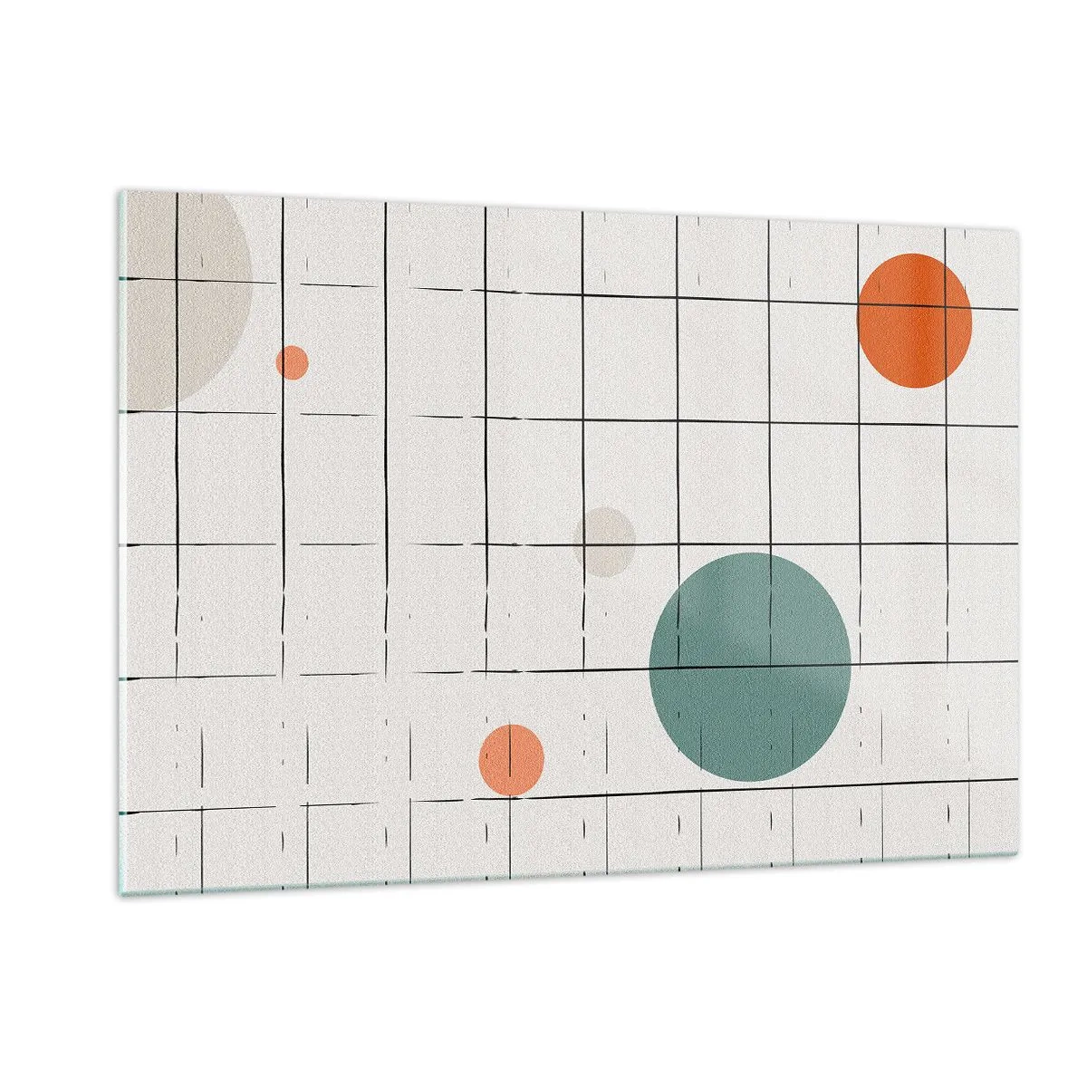 Quadro em vidro - Encurralado. Nós ou eles? - 120x80 cm