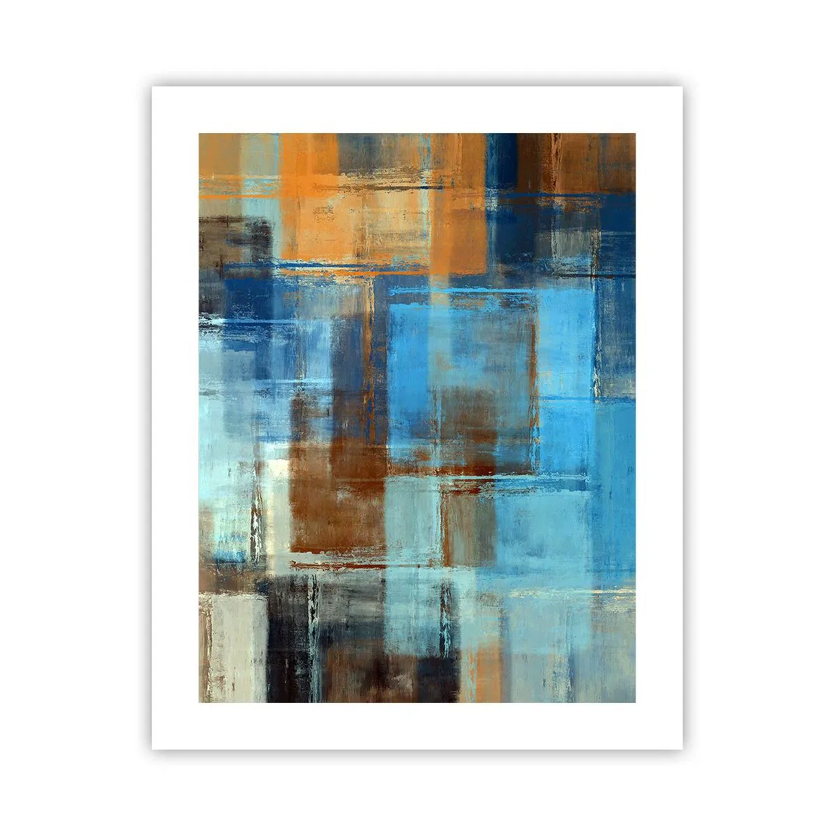 Pôster - Através da cortina azul - 40x50 cm