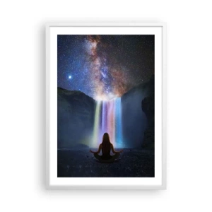 Pôster em moldura branca - Harmonia absoluta - 50x70 cm