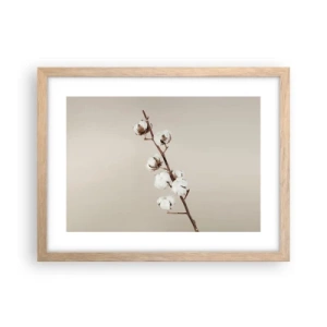 Pôster com moldura de carvalho claro - Na fonte da suavidade - 40x30 cm