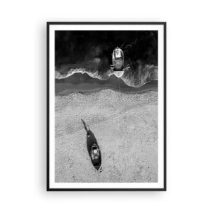 Pôster com moldura preta - Ainda na costa… - 70x100 cm