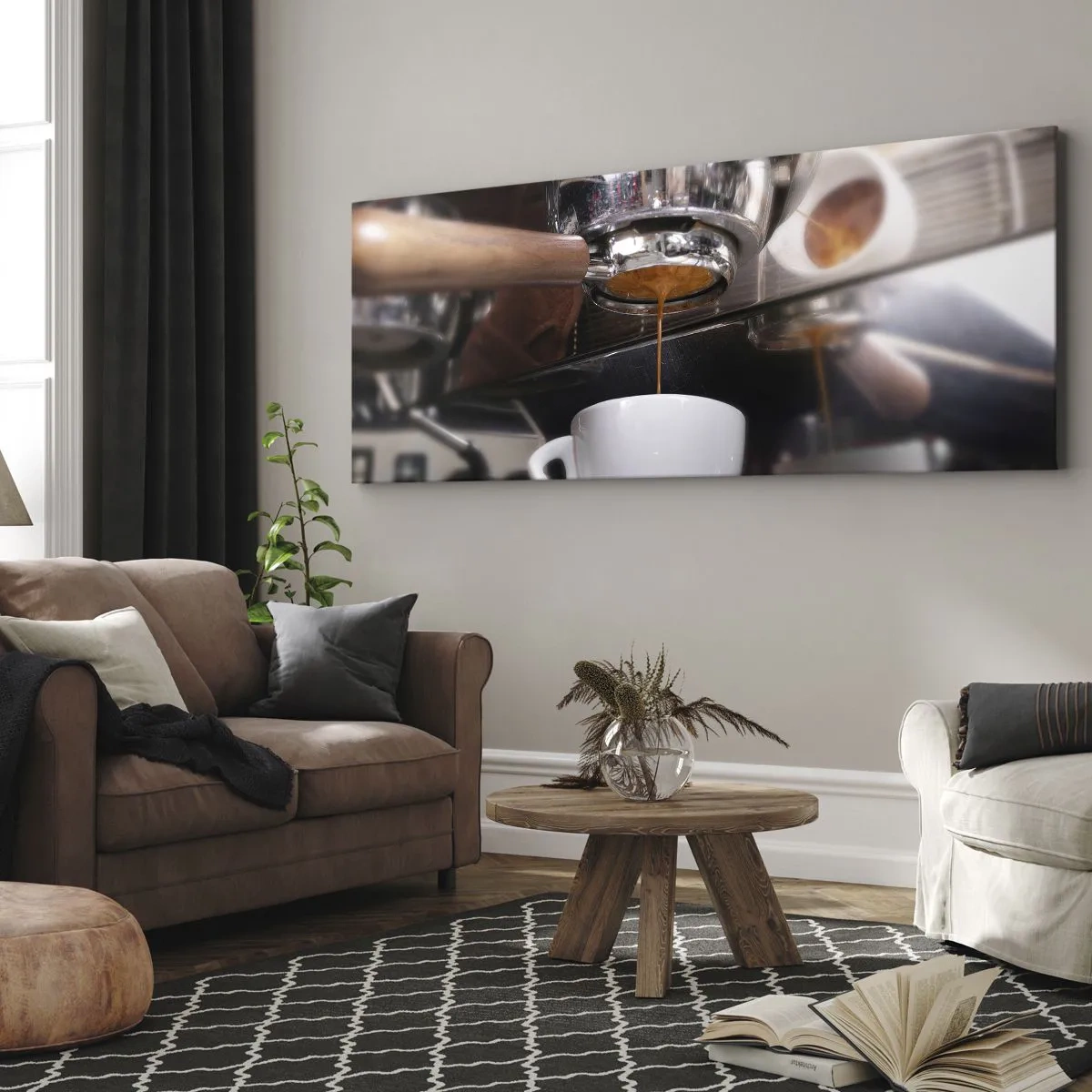 Quadro em tela - Boa hora do dia - 100x40 cm
