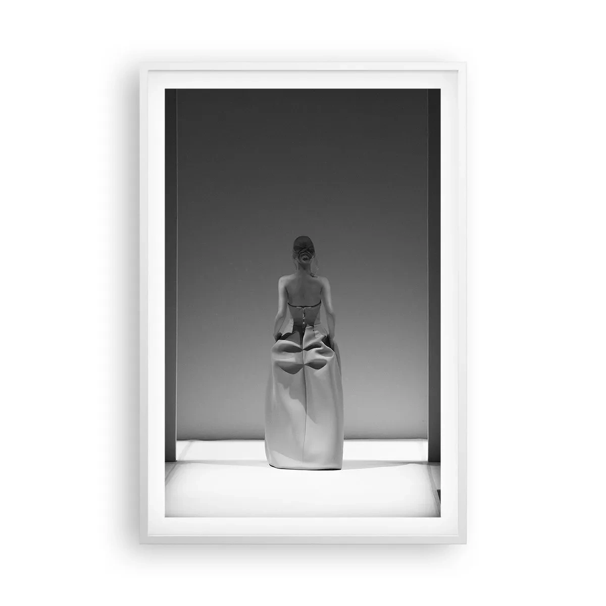 Pôster em moldura branca - Simplicidade refinada - 61x91 cm