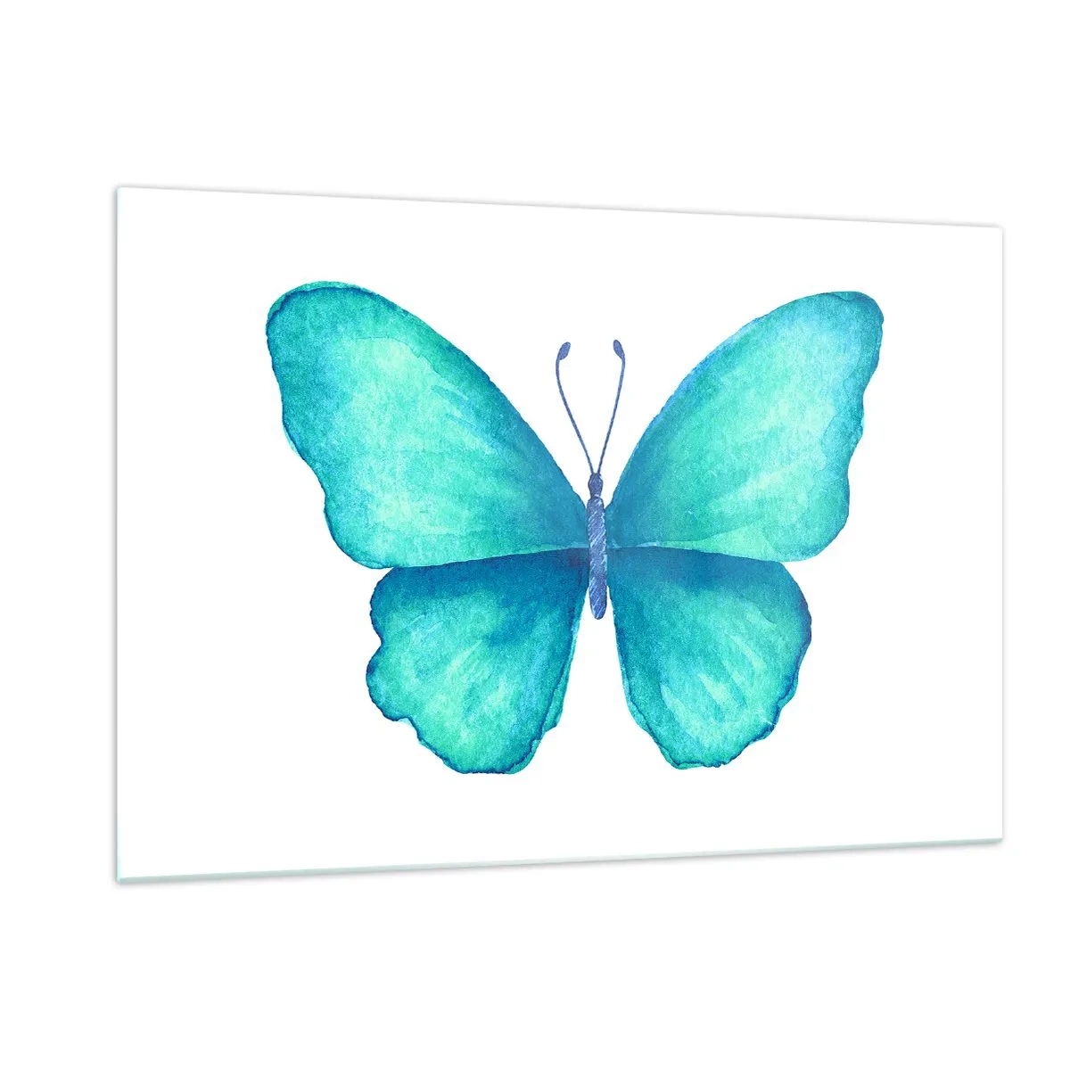 Quadro em vidro - Turquesa por natureza - 120x80 cm