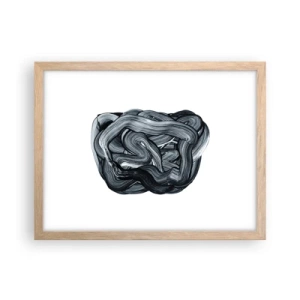 Pôster com moldura de carvalho claro - Não é assim tão simples - 40x30 cm