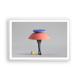 Pôster em moldura branca - Composição surrealista - 91x61 cm