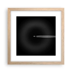 Pôster com moldura de carvalho claro - Em outra dimensão - 30x30 cm