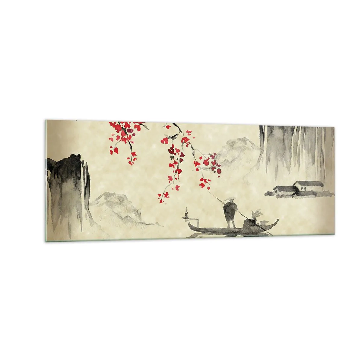 Quadro em vidro - Na terra do sol nascente - 140x50 cm