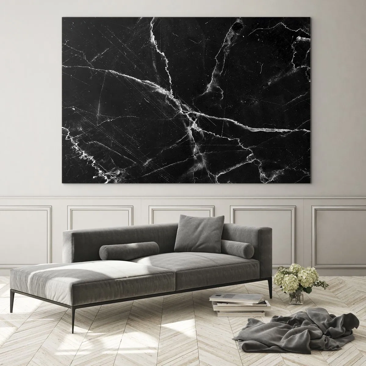 Quadro em vidro - A vida secreta da pedra - 120x80 cm