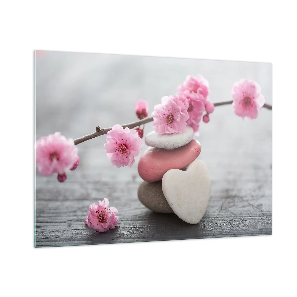 Quadro em vidro - Flor de cerejeira - 100x70 cm