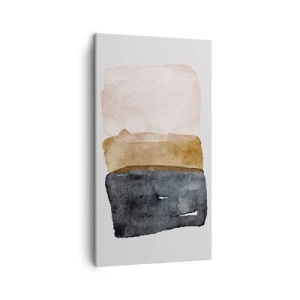 Quadro em tela - Composição das cores da terra - 45x80 cm