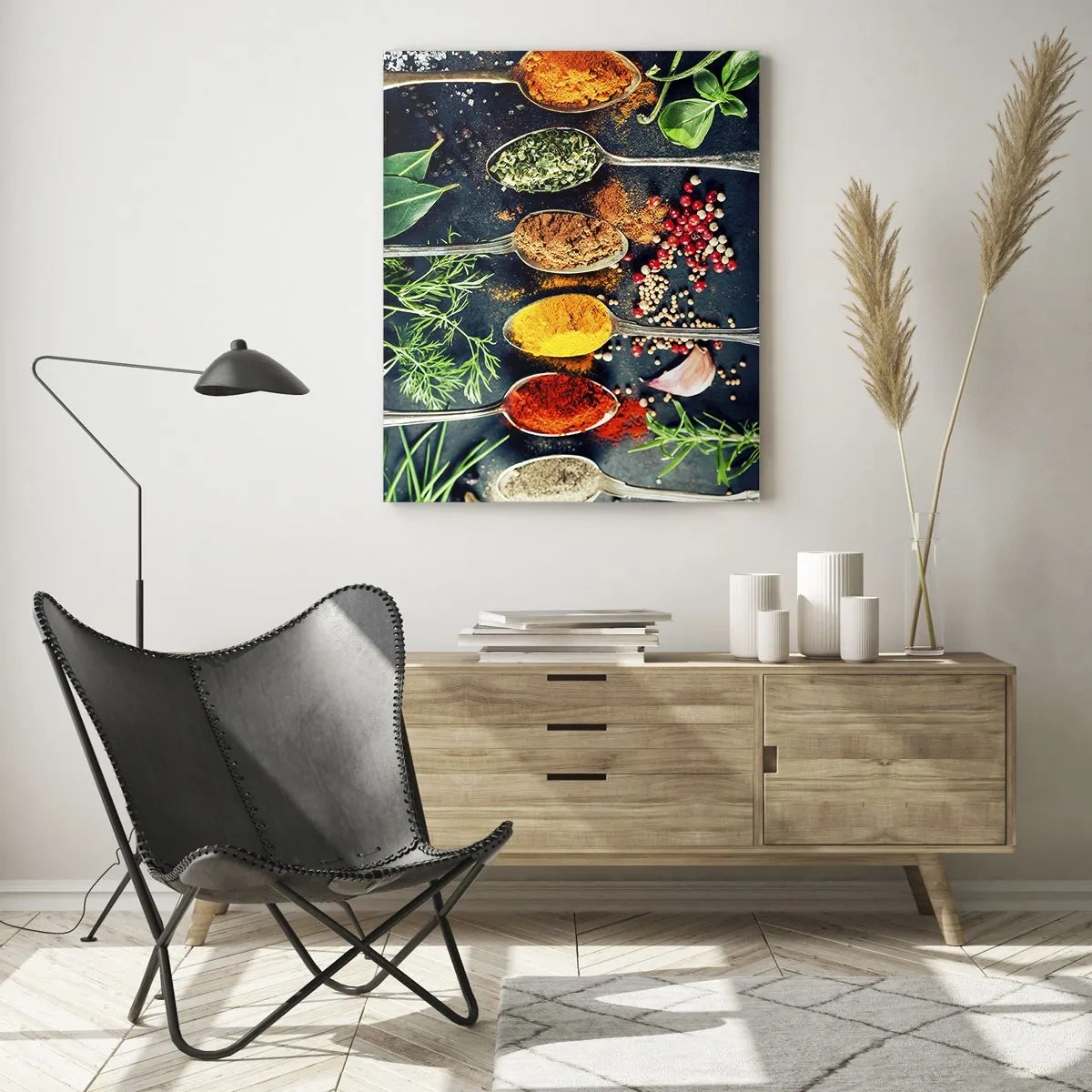 Quadro em vidro - Magia culinária - 70x100 cm