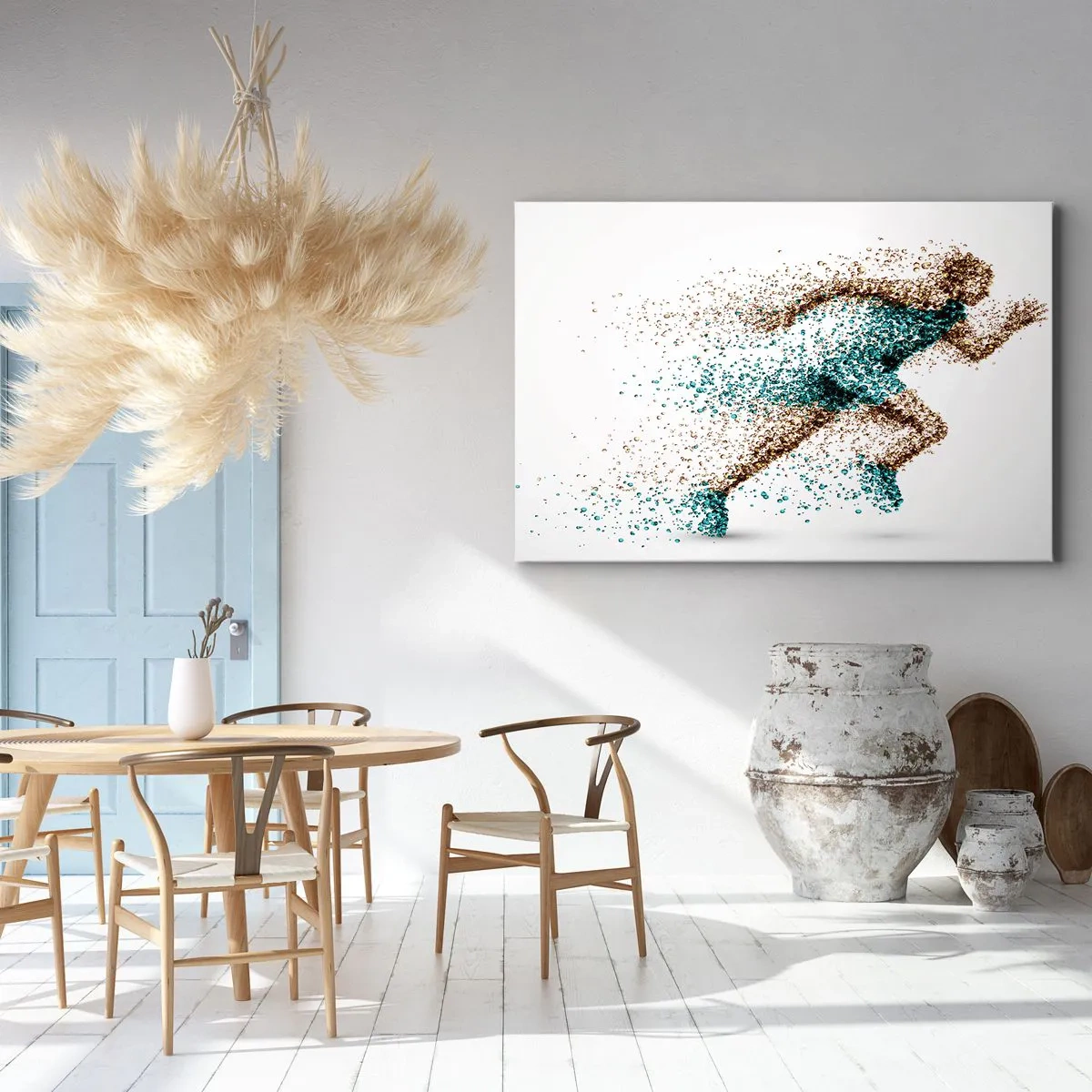 Quadro em tela - A vida é uma corrida - 100x70 cm