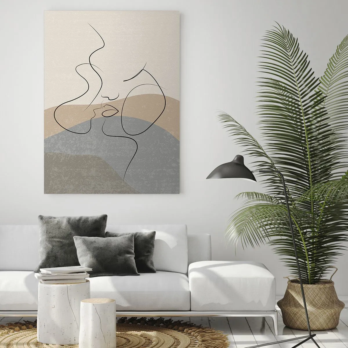 Quadro em vidro - Como uma pincelada - 50x70 cm