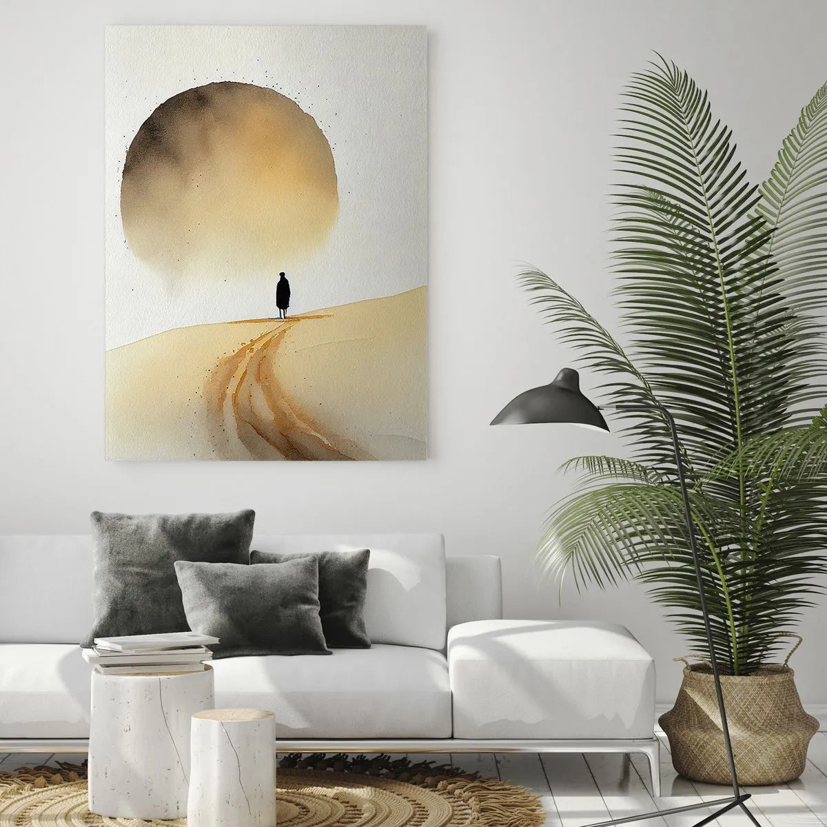 Quadro em vidro - Sempre com saudade - 70x100 cm