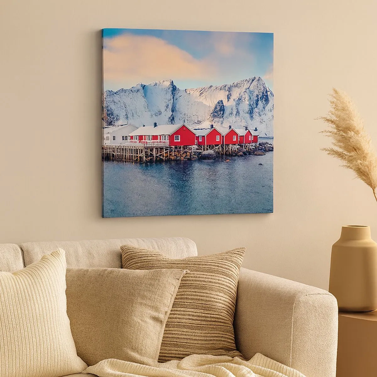 Quadro em tela - Refpugio do Norte - 30x30 cm