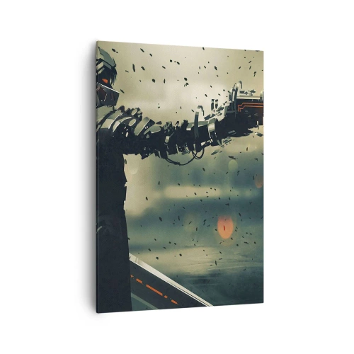 Quadro em tela - Arma letal - seu próprio Exterminador do Futuro - 70x100 cm