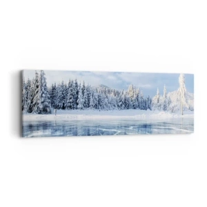 Quadro em tela - Vista deslumbrante e cristalina - 90x30 cm