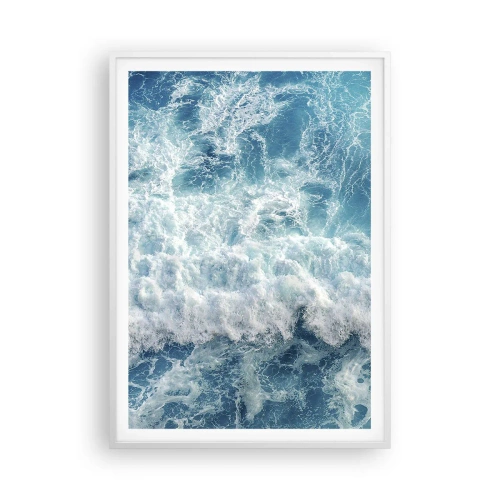 Pôster em moldura branca - Alegremente e aos saltos - 70x100 cm