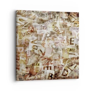 Quadro em tela - Unificando a conversa fiada - 30x30 cm
