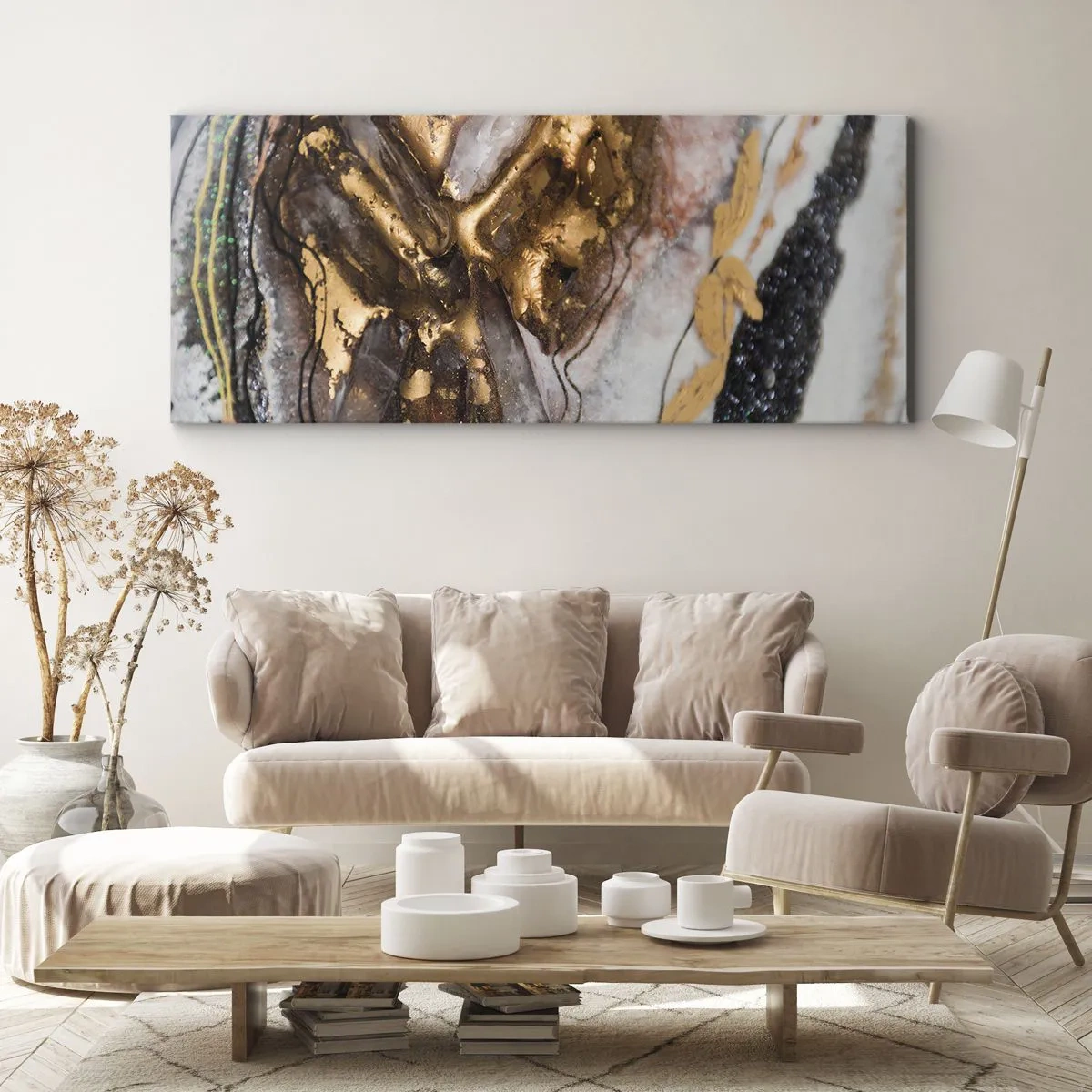 Quadro em tela - O elemento terra - 100x40 cm