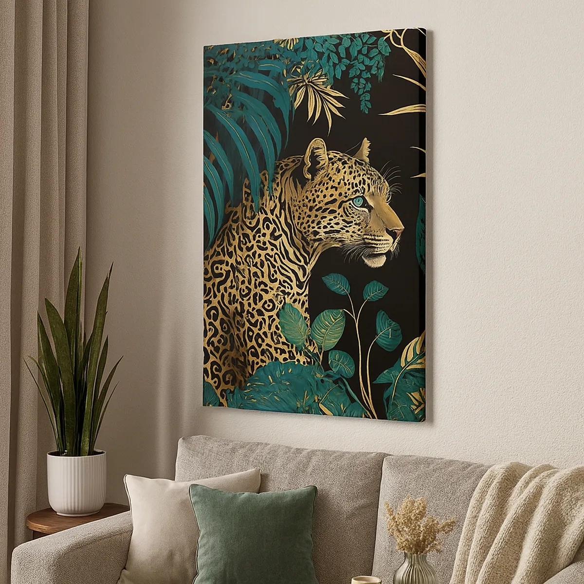 Quadro em tela - Um anfitrião na selva - 50x70 cm