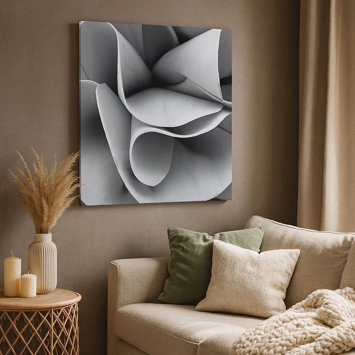 Quadro em tela - Acontece no espaço - 30x30 cm