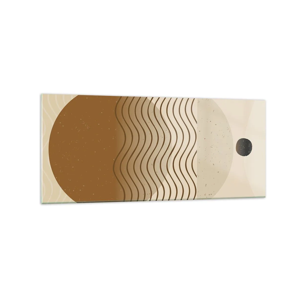 Quadro em vidro - Sobre a origem das figuras geométricas - 120x50 cm