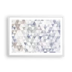 Pôster em moldura branca - Em ritmo para três - 70x50 cm